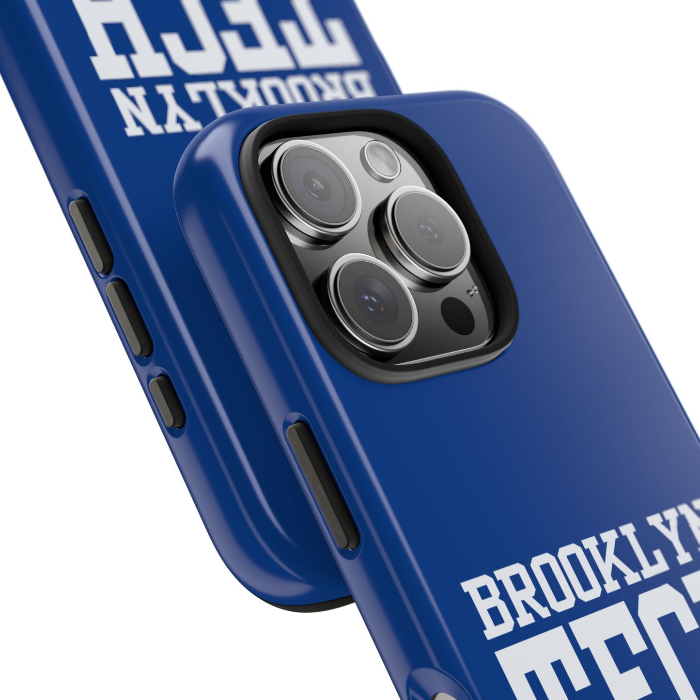 Brooklyn Tech Class Of 1985 Tough Phone Case - Navy-Blue With White Graphics