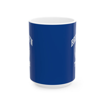 Classic Brooklyn Tech Logo - Ceramic Mug, (11oz, 15oz) - Navy