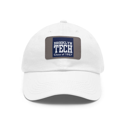 Classic Brooklyn Tech - Hat with Leather Patch (Rectangle) - Class of 1957