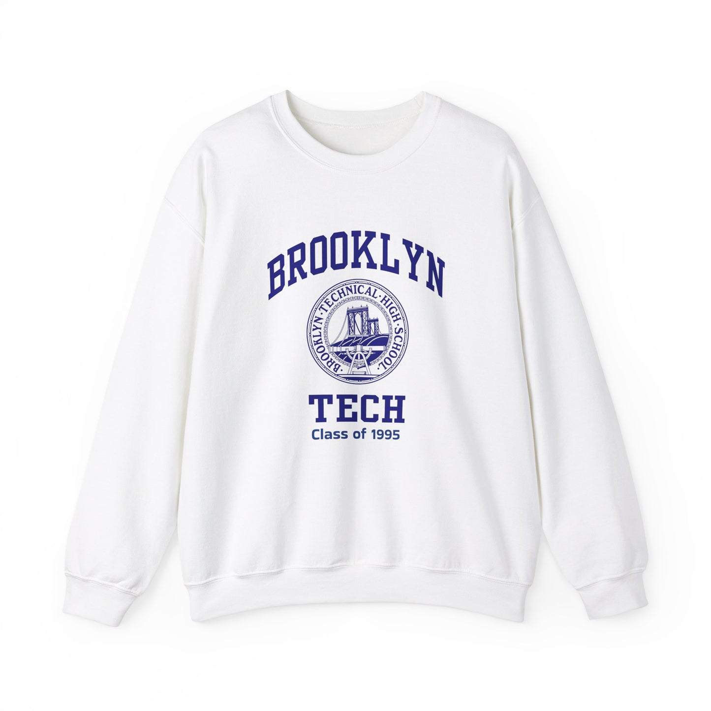Brooklyn Tech Classic Logo - Men's Heavy Blend™ Crewneck Sweatshirt - Class Of 1995