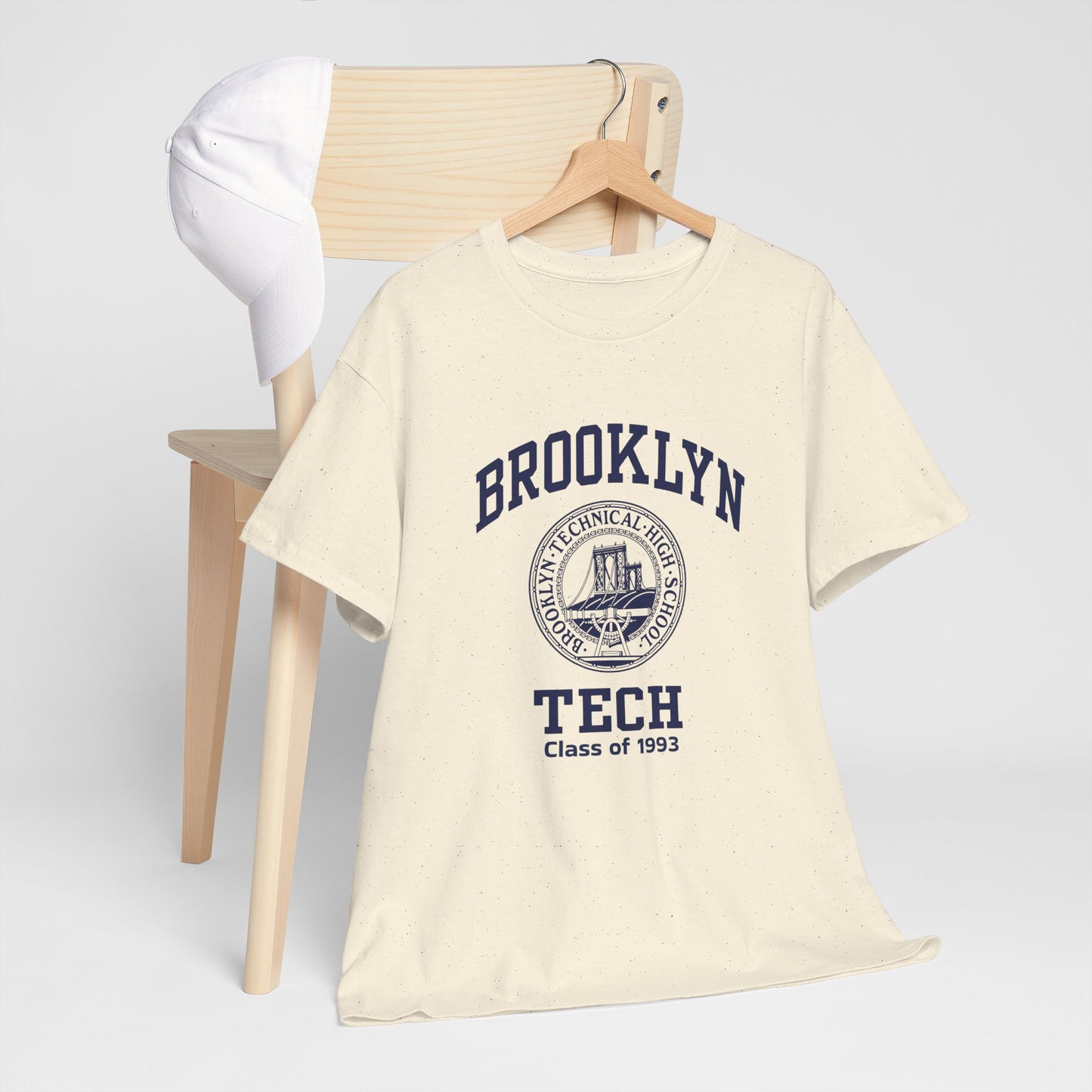 Brooklyn Tech Classic Logo - Men's Heavy Cotton T-Shirt - Class of 1993