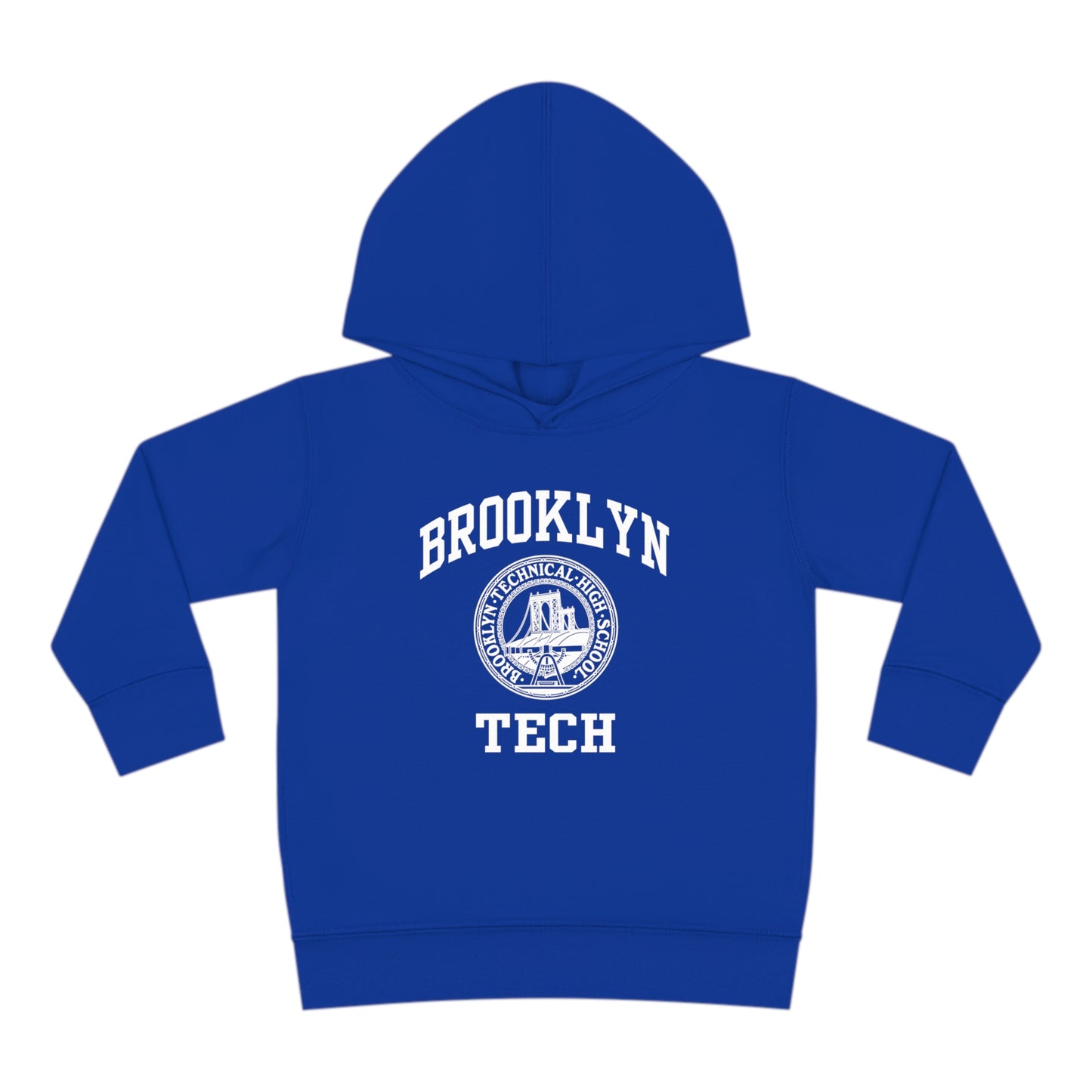 Family - Classic Brooklyn Tech Logo - Toddler Pullover Fleece Hoodie