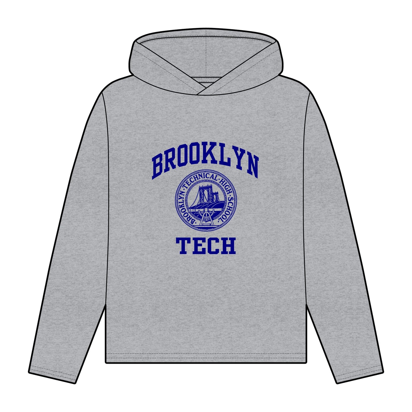 Brooklyn Tech Classic Logo - Ladies Organic Relaxed Fit Hoodie