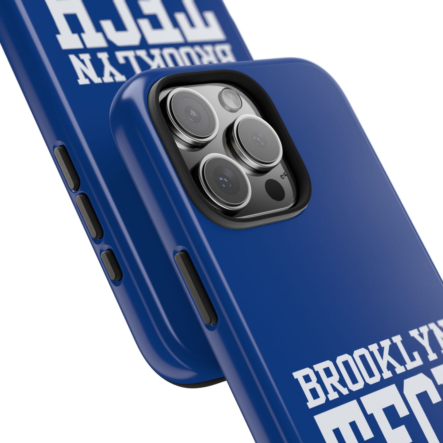 Brooklyn Tech Class Of 1985 Tough Phone Case - Navy-Blue With White Graphics