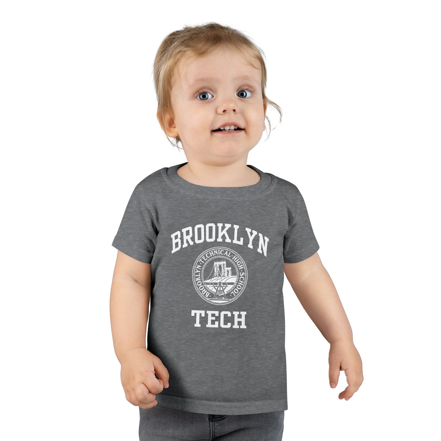 Family - Classic Brooklyn Tech Logo - Toddler Ringspun Cotton T-Shirt