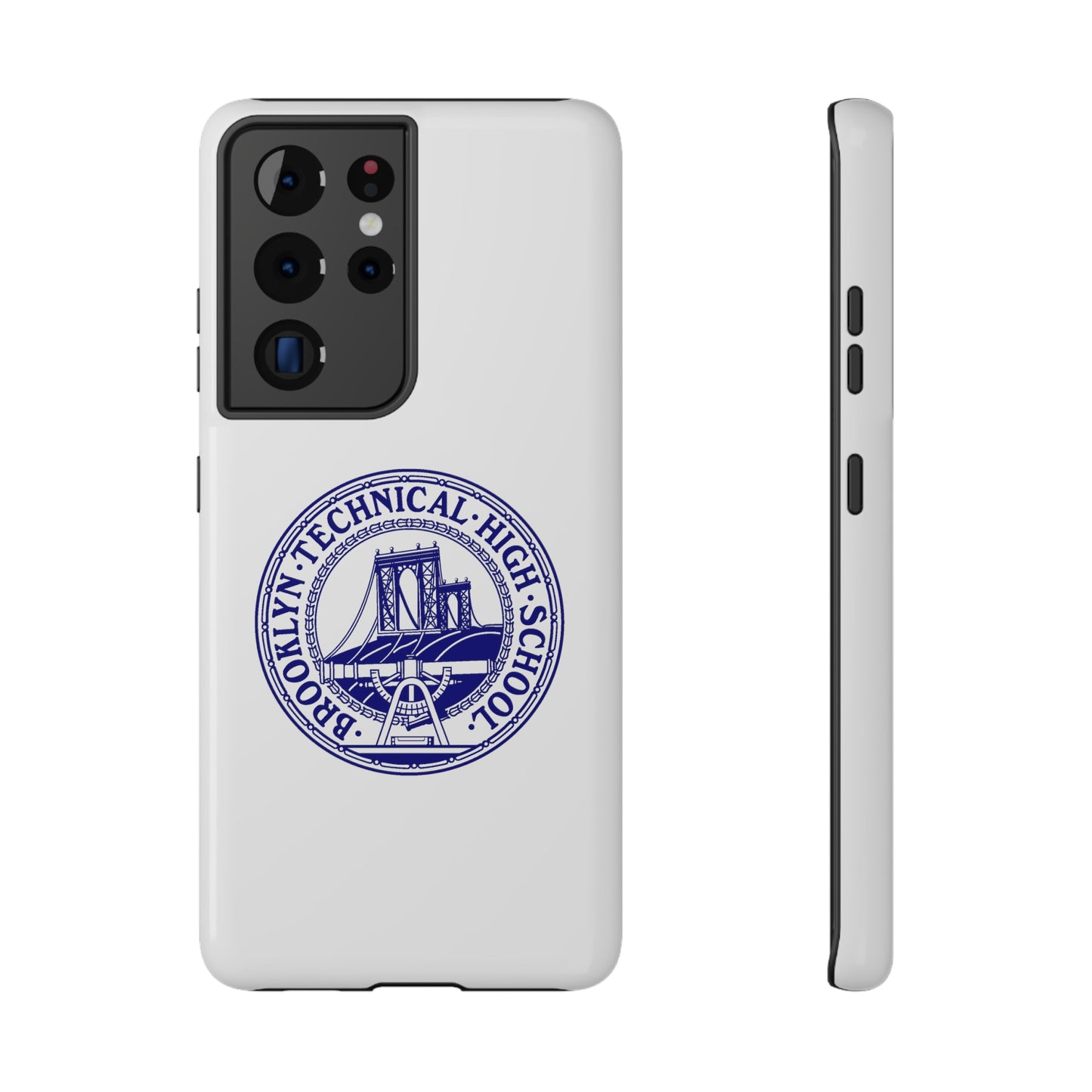 Classic Tech Logo - Impact-Resistant Phone Cases - Iphone Or Samsung - White