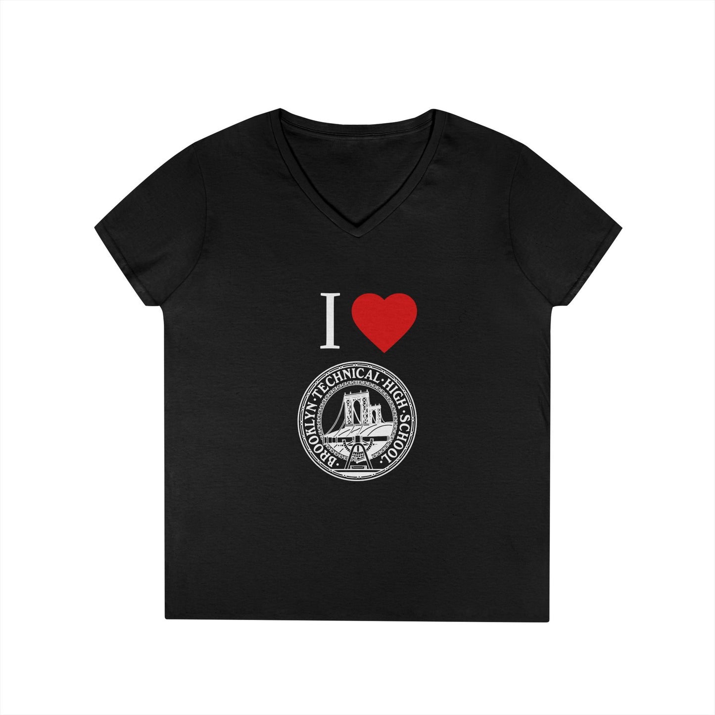 Boutique - I Love Brooklyn Tech Ladies' V-Neck T-Shirt