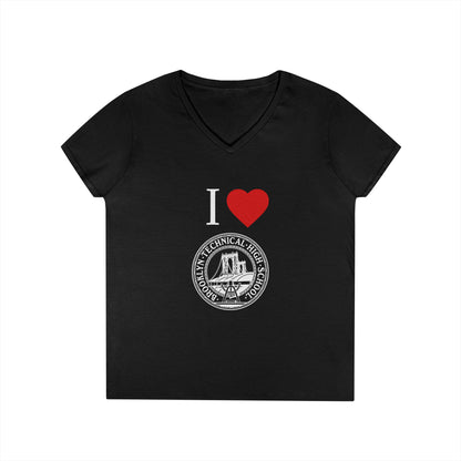 Boutique - I Love Brooklyn Tech Ladies' V-Neck T-Shirt