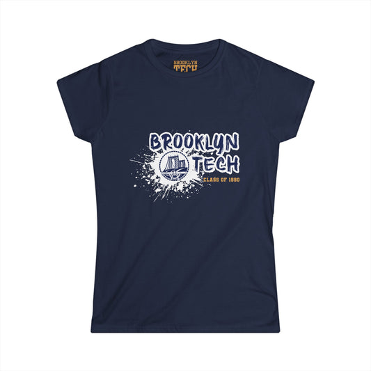 Class Of 1990 Commemorative Women's Softstyle T-Shirt - Gold Font