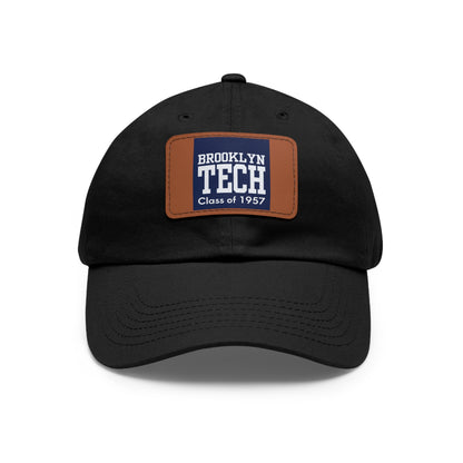 Classic Brooklyn Tech - Hat with Leather Patch (Rectangle) - Class of 1957