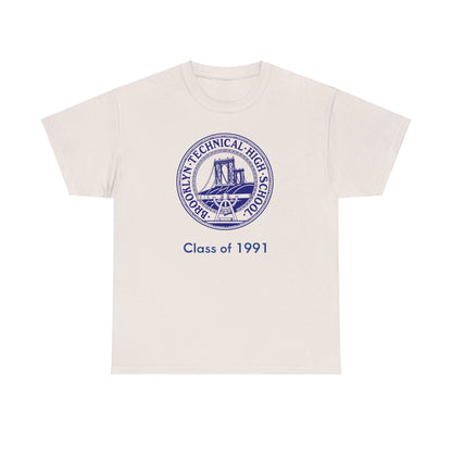 Classic Tech Seal - Men's Heavy Cotton T-Shirt - Class Of 1991