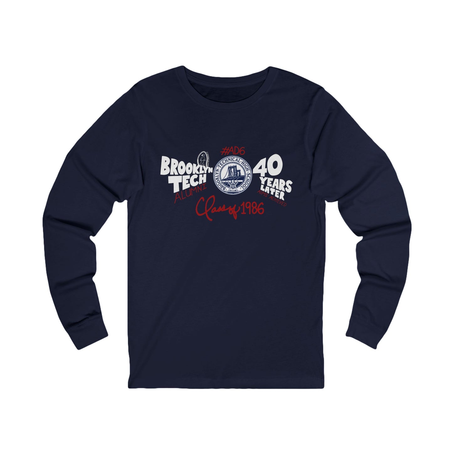 Class of 1986 Commemorative Long Sleeve Jersey T-Shirt