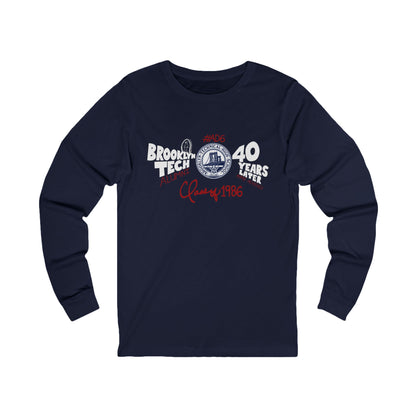 Class of 1986 Commemorative Long Sleeve Jersey T-Shirt
