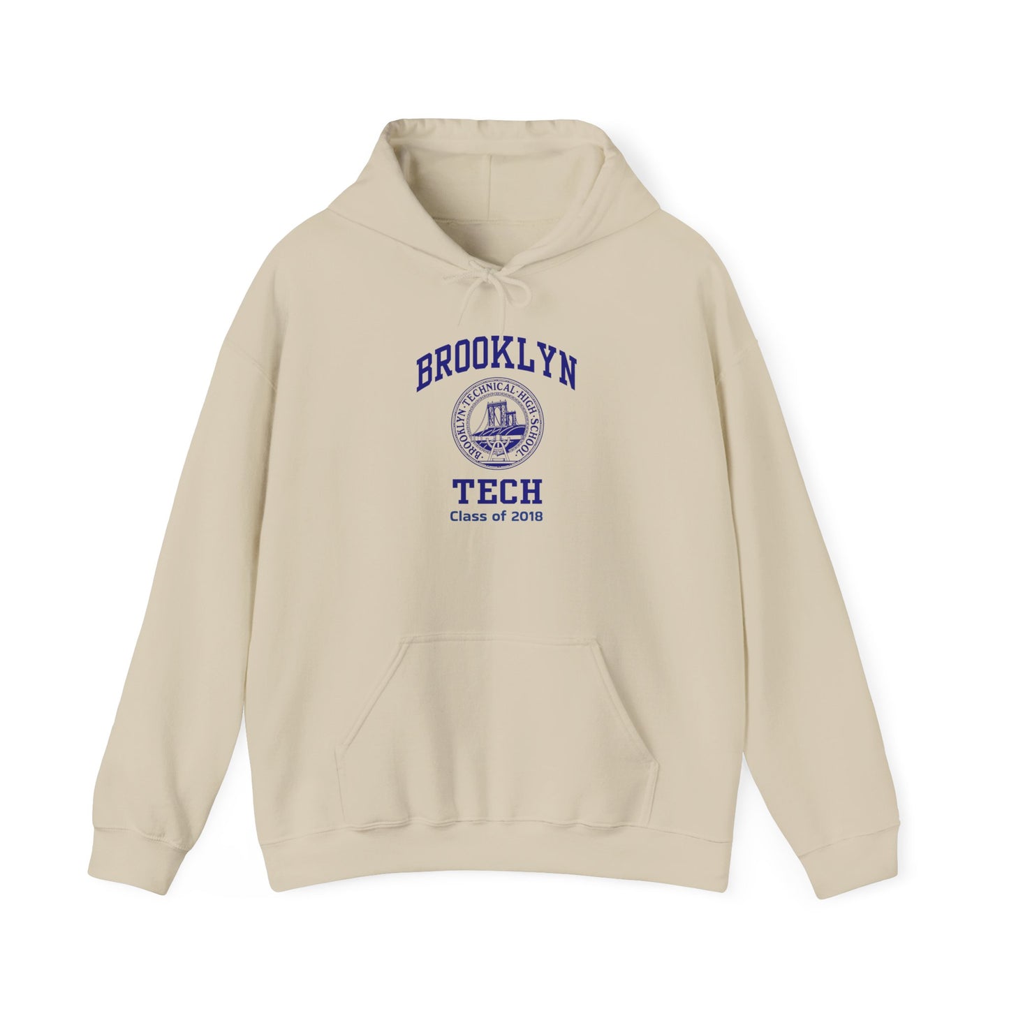 Brooklyn Tech Classic Logo - Men's Heavy Blend™ Hooded Sweatshirt - Class of 2018