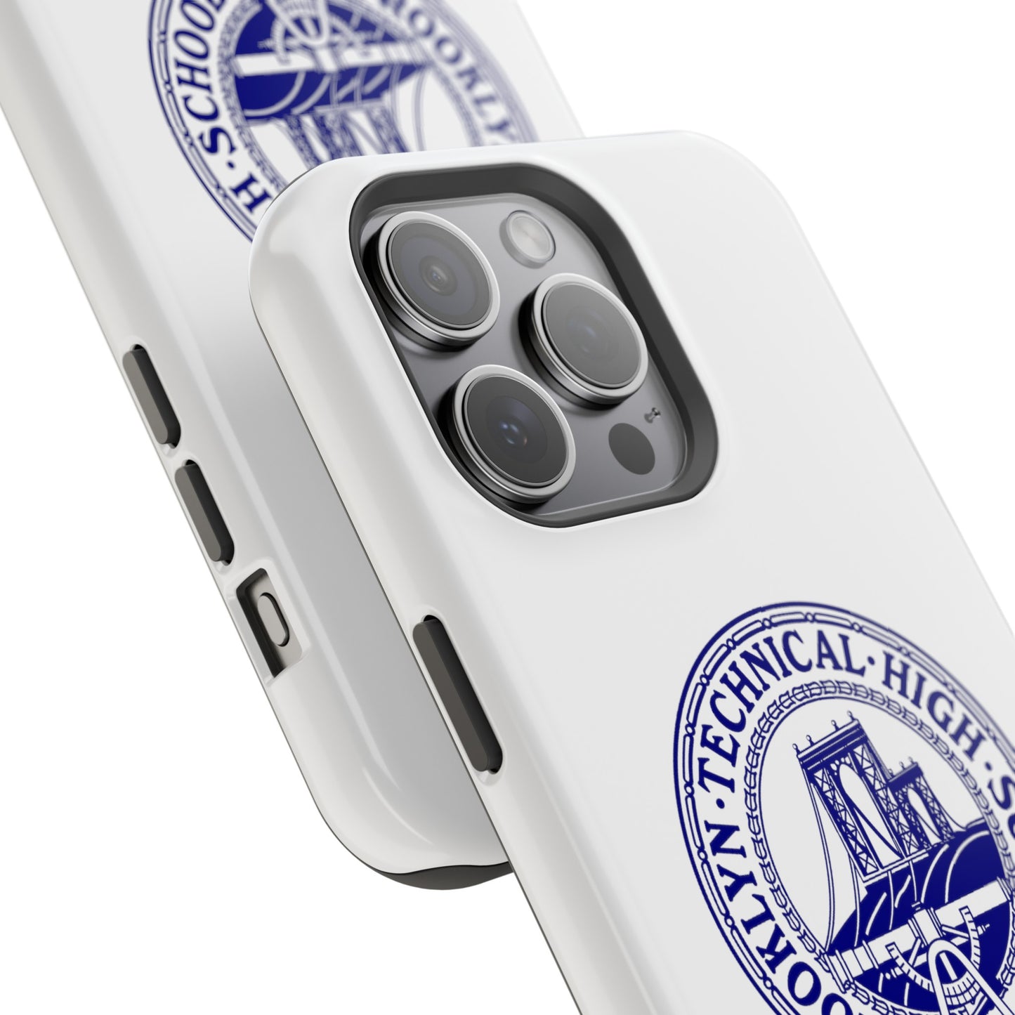 Classic Tech Seal - Impact-Resistant Phone Cases - Iphone Or Samsung - White