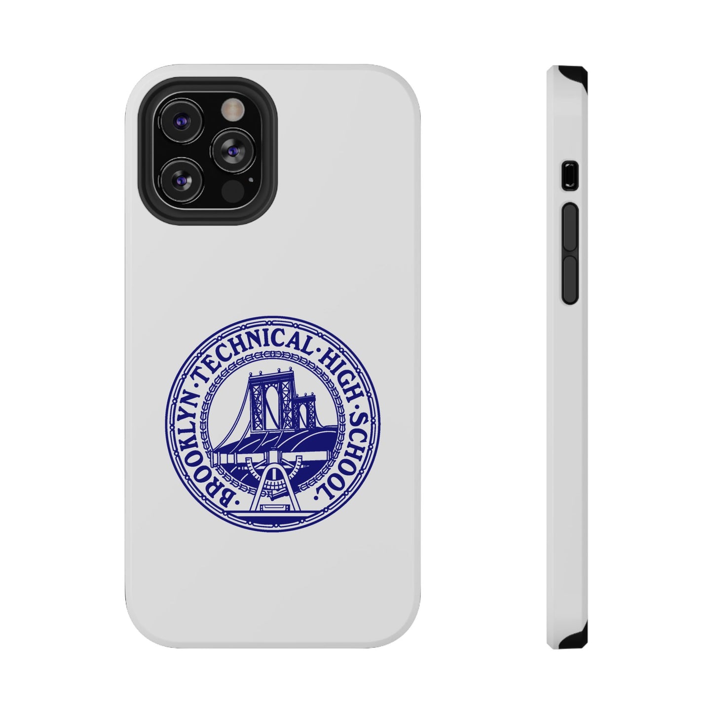 Classic Tech Seal - Impact-Resistant Phone Cases - Iphone Or Samsung - White