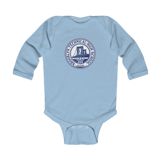 Family - Classic Tech Seal With Background - Infant Long Sleeve Bodysuit