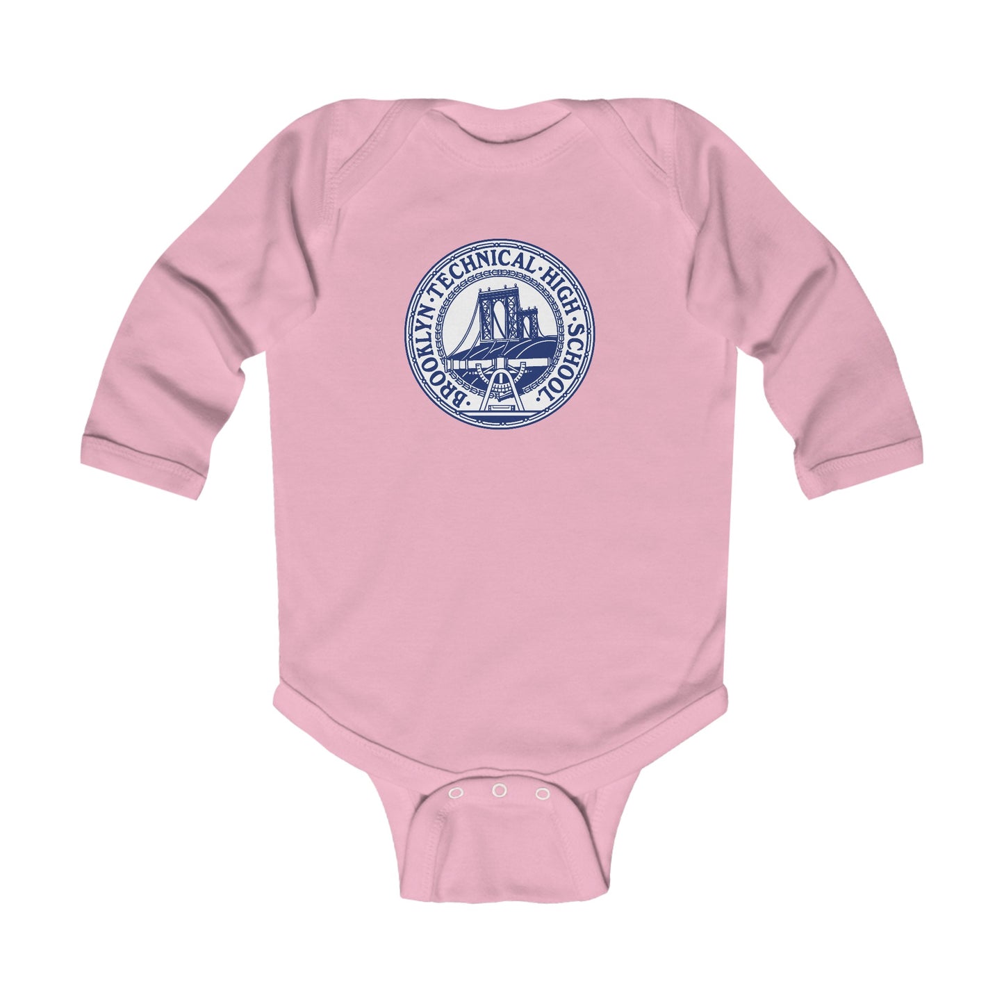 Family - Classic Tech Logo With Background - Infant Long Sleeve Bodysuit