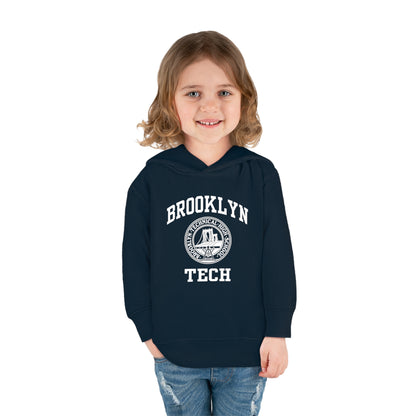 Family - Classic Brooklyn Tech Logo - Toddler Pullover Fleece Hoodie