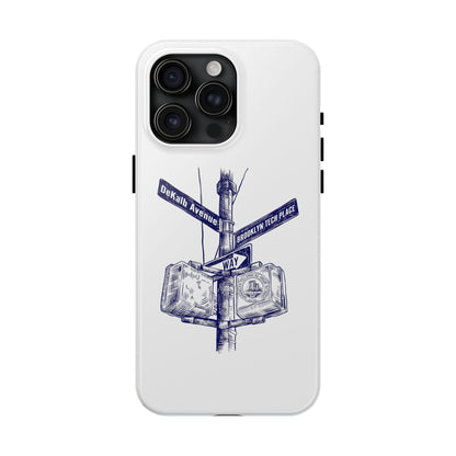 Dekalb Ave & Brooklyn Tech Place - Tough Phone Cases - White