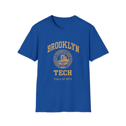 Class of 1973 - Classic Logo with Brooklyn Tech - Gildan Softstyle T-Shirt
