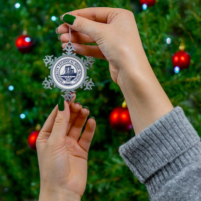 Brooklyn Tech Pewter Snowflake Christmas Ornament
