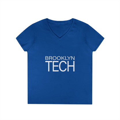 Modern Brooklyn Tech Ladies' V-Neck T-Shirt