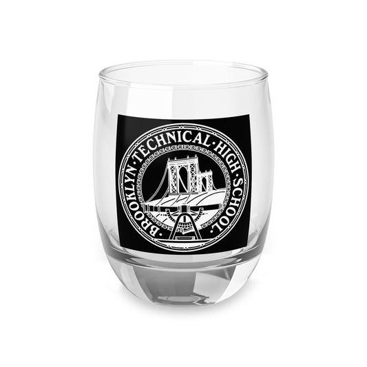 Classic Tech Whiskey Glass With Black Background