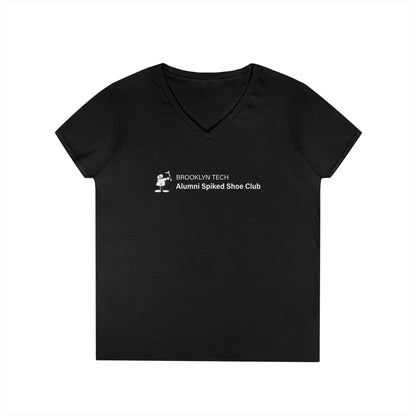 Brooklyn Tech Alumni Spiked Shoe Club Ladies' V-Neck T-Shirt