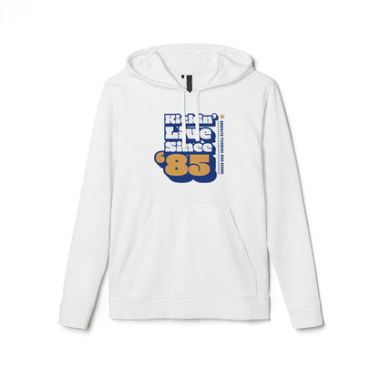 Class Of 1985 Commemorative Adidas Unisex Fleece Hoodie - "kickin' Live Since '85"