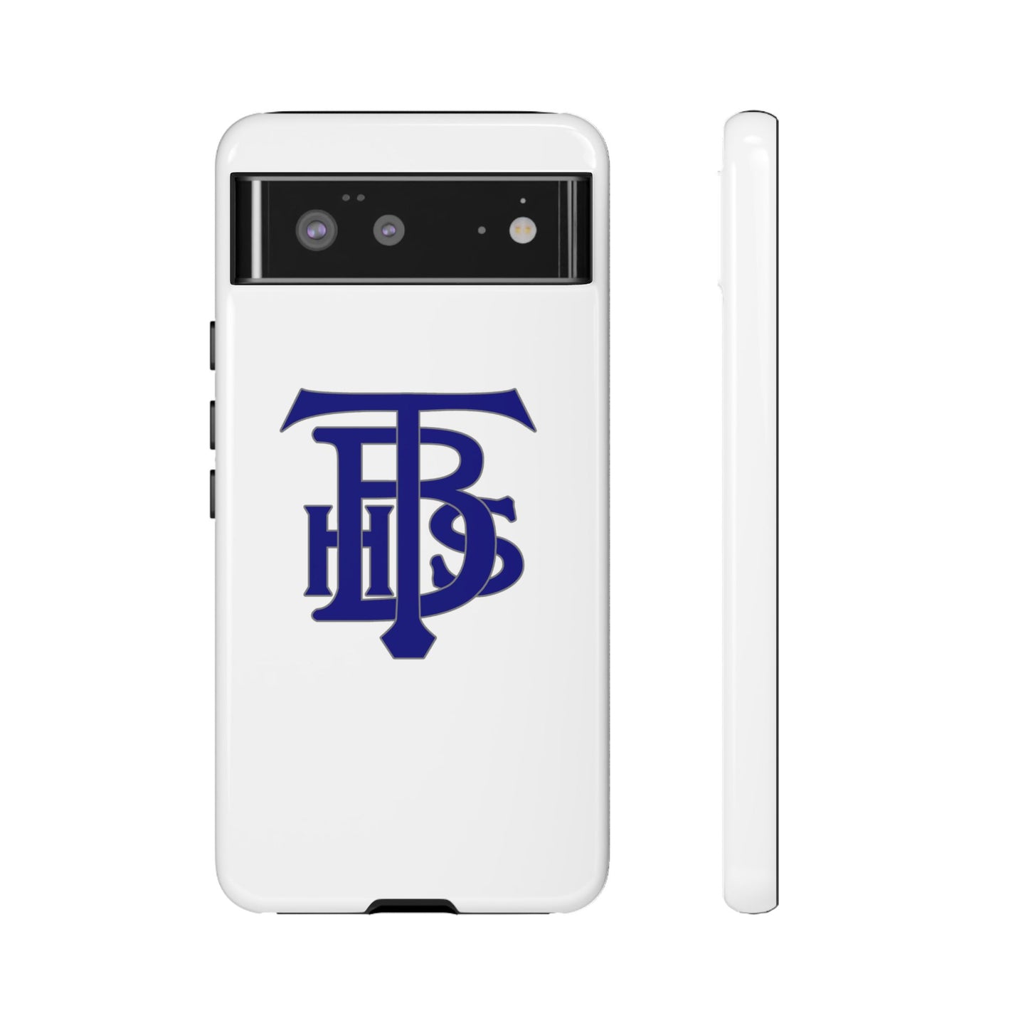 Stacked Logo - Tough Phone Cases - White