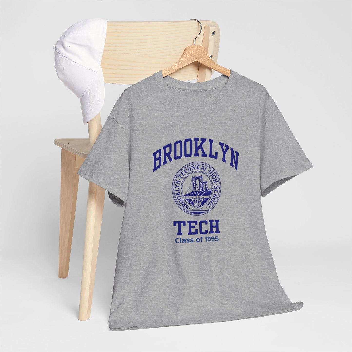 Brooklyn Tech Classic Logo - Men's Heavy Cotton T-Shirt - Class of 1995