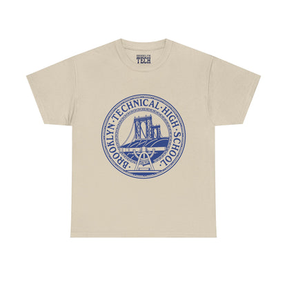 Classic Tech Logo - Blue Graphic - Men's Heavy Cotton T-Shirt