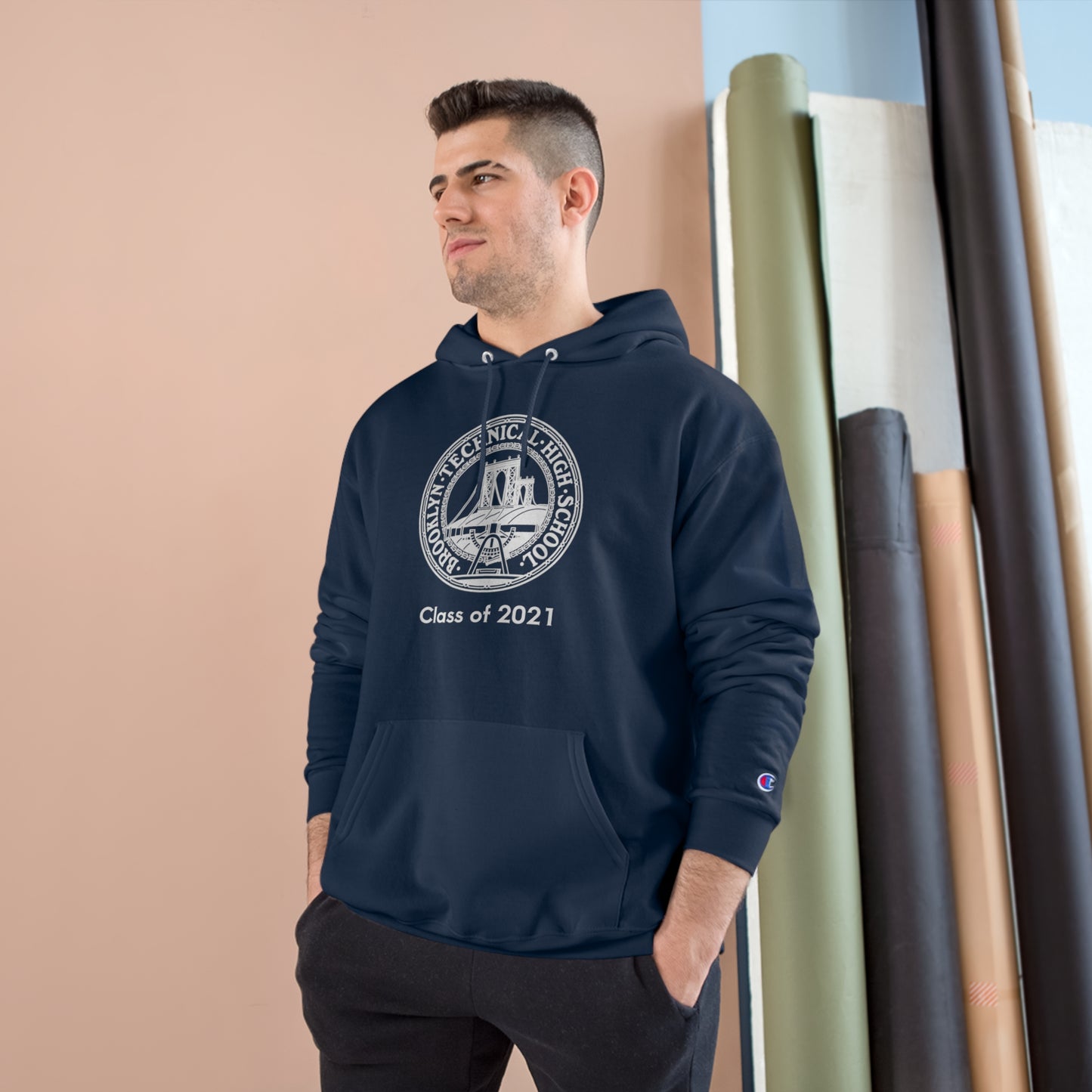 Classic Tech Seal - Champion Hoodie - Class Of 2021