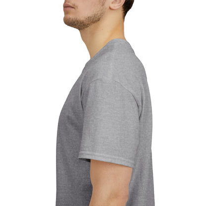 Classic Tech Logo - Blue Graphic - Men's Heavy Cotton T-Shirt
