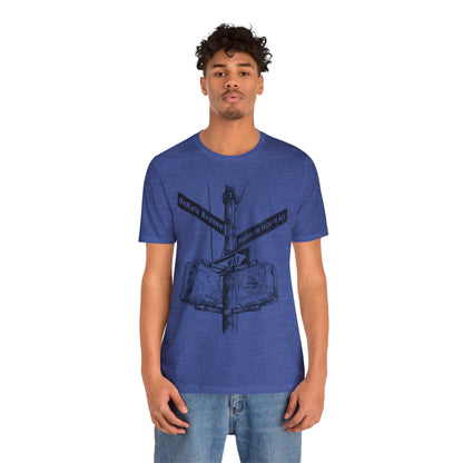 Boutique - Dekalb Ave & Brooklyn Tech Pl - Men's Short Sleeve Jersey - (black Graphic)