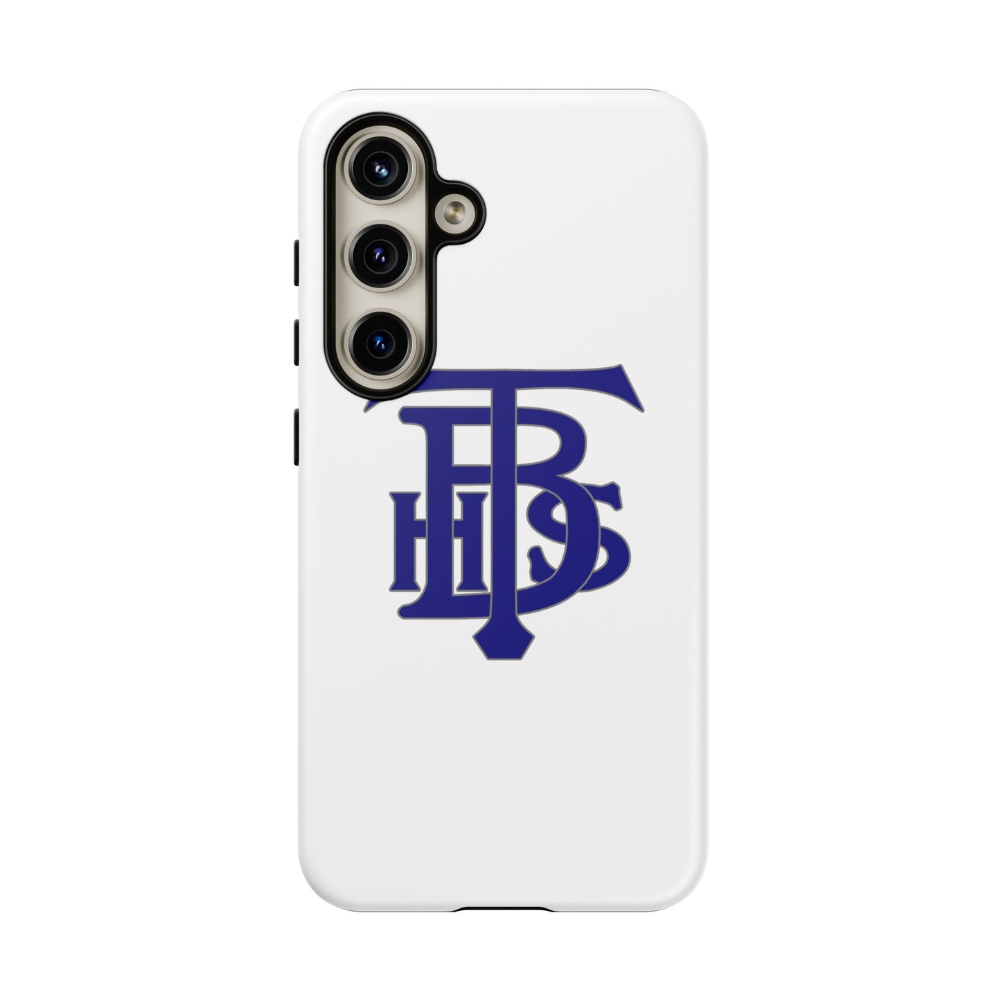 Stacked Logo - Tough Phone Cases - White