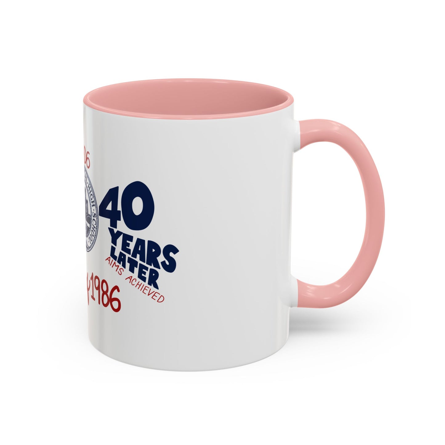 Class of 1986 Coffee Mug with navy handle (11oz, 15oz)