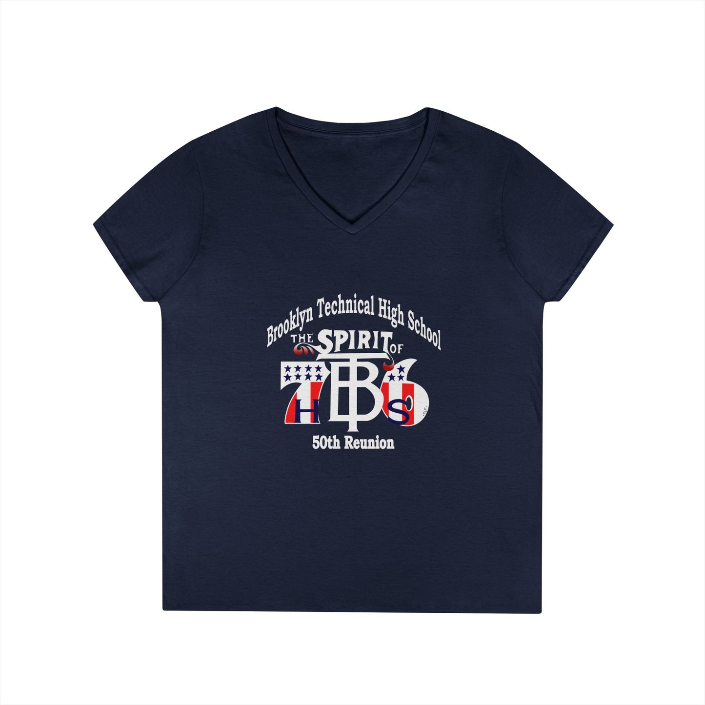 Class of 1976 50th Reunion Ladies V-Neck Tee