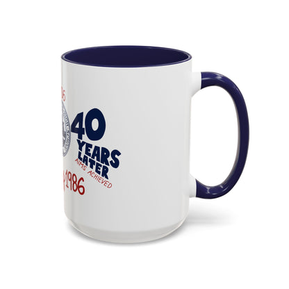 Class of 1986 Coffee Mug with navy handle (11oz, 15oz)