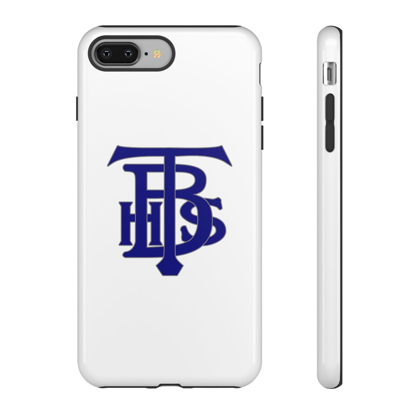 Stacked Logo - Tough Phone Cases - White