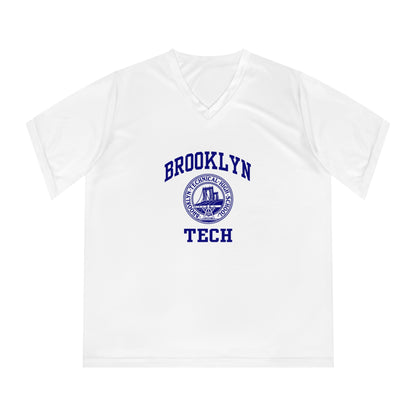 Brooklyn Tech Classic Logo - Ladies Performance V-Neck T-Shirt