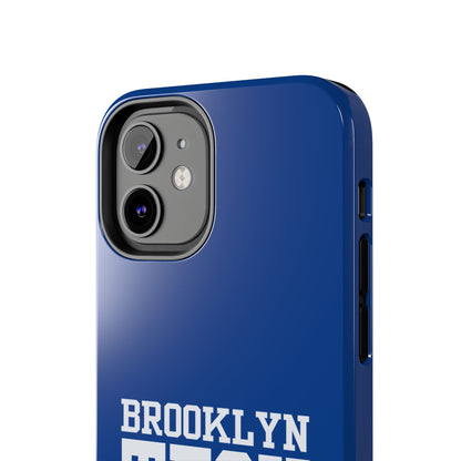 Brooklyn Tech Class Of 1985 Tough Phone Case - Navy-Blue With White Graphics