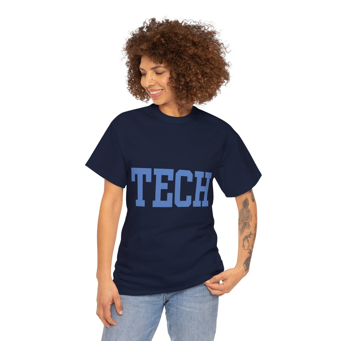 Tech - Classic Font - Men's Heavy Cotton T-Shirt