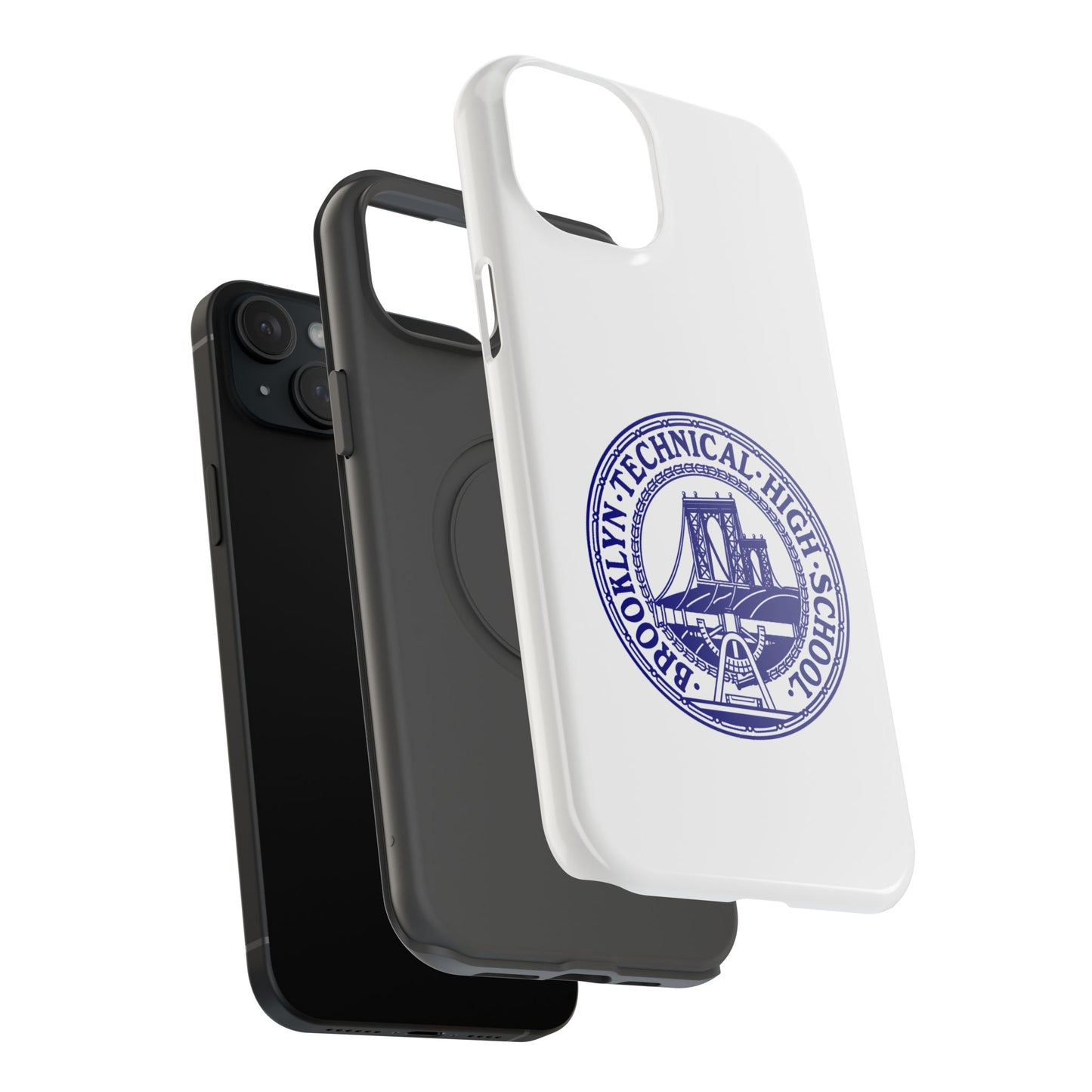 Classic Tech Seal - Impact-Resistant Phone Cases - Iphone Or Samsung - White
