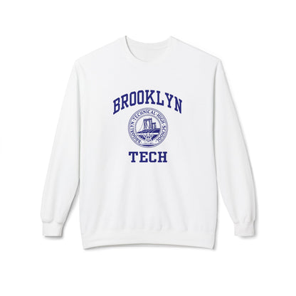 Brooklyn Tech Classic Logo - Men's Midweight Softstyle Fleece Crewneck Sweatshirt