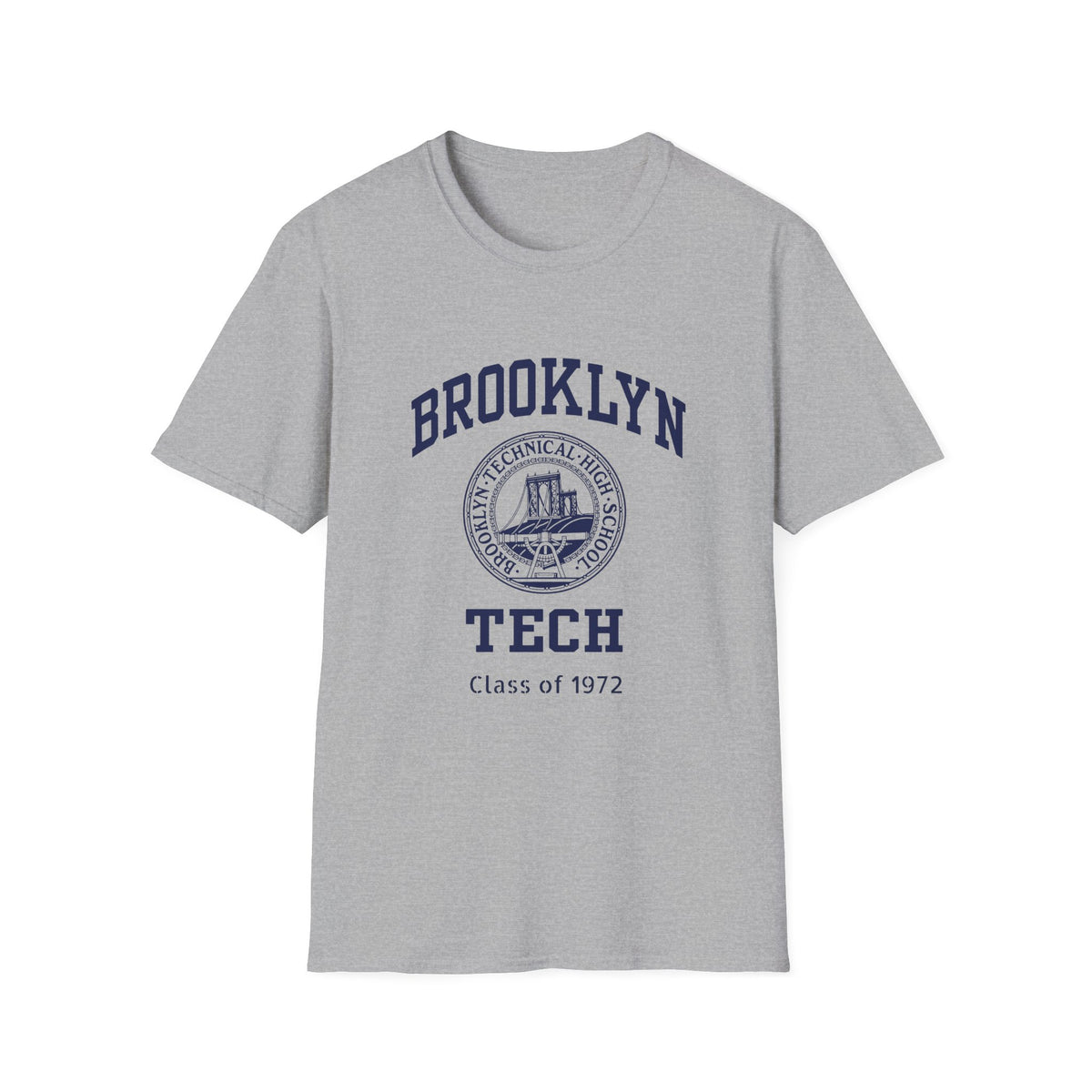 Class of 1972 - Classic Logo with Brooklyn Tech - Gildan Softstyle T-Shirt