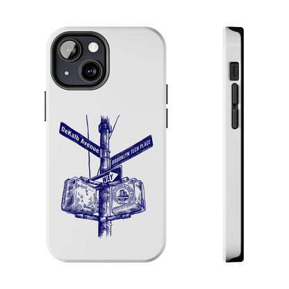 Dekalb Ave & Brooklyn Tech Place - Tough Phone Cases - White