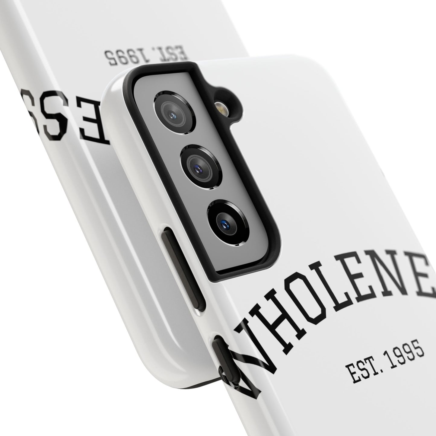 Wholeness Est. 1995 Tough Phone Case — Minimal Arch Text Protective Cover