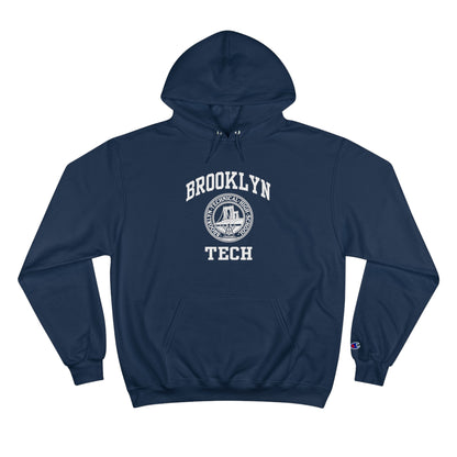 Classic Tech Logo With Brooklyn Tech - Champion Hoodie